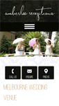 Mobile Screenshot of amberleereceptions.com.au